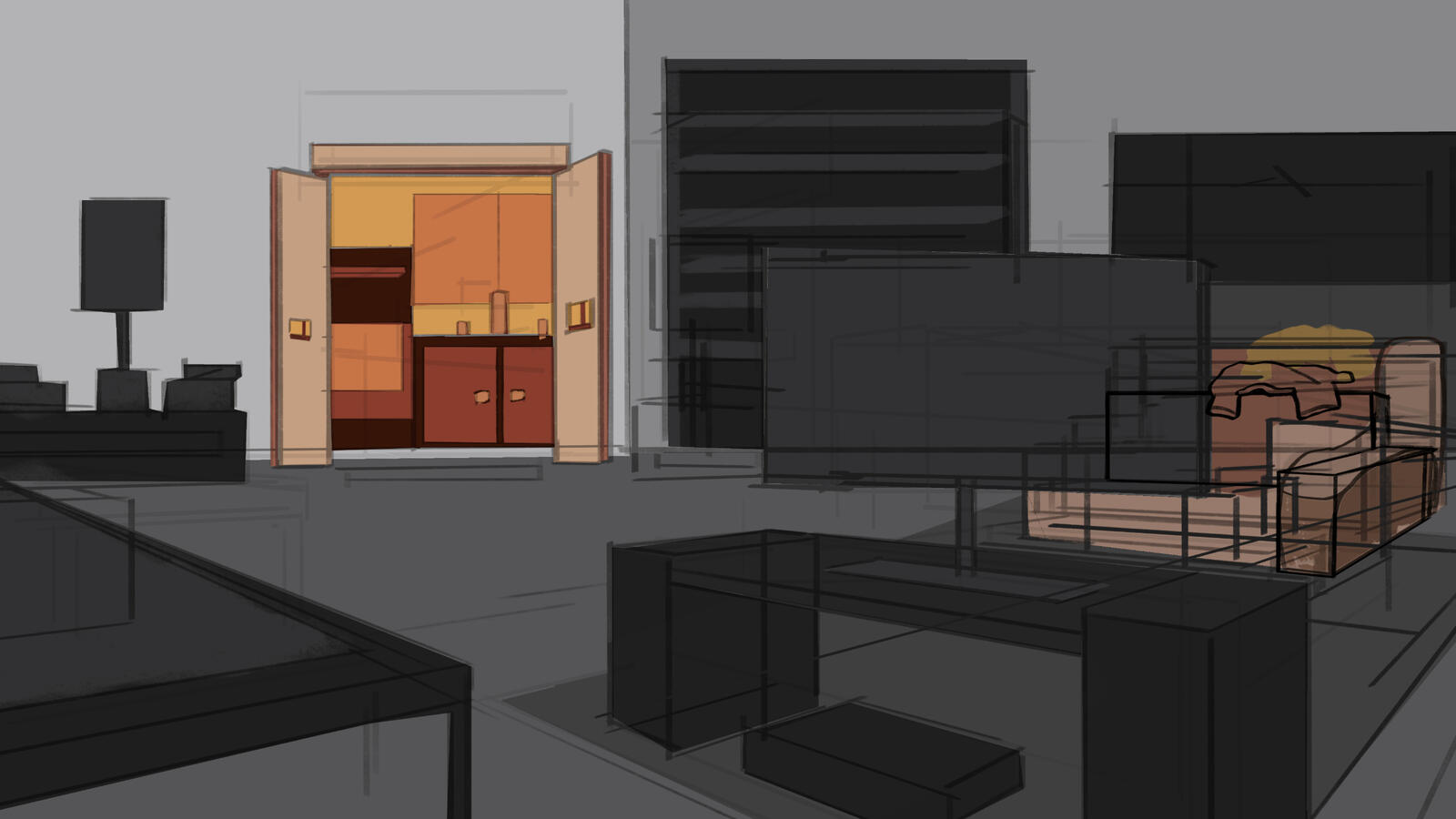 Living Room Sketch 2