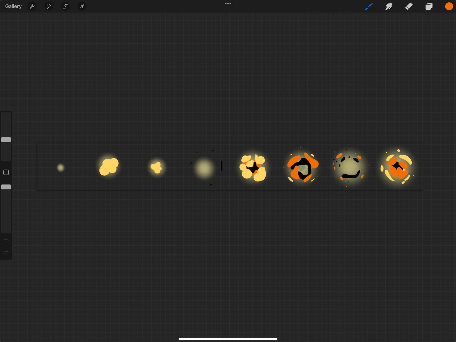 Explosion Animation Sprite Sheet