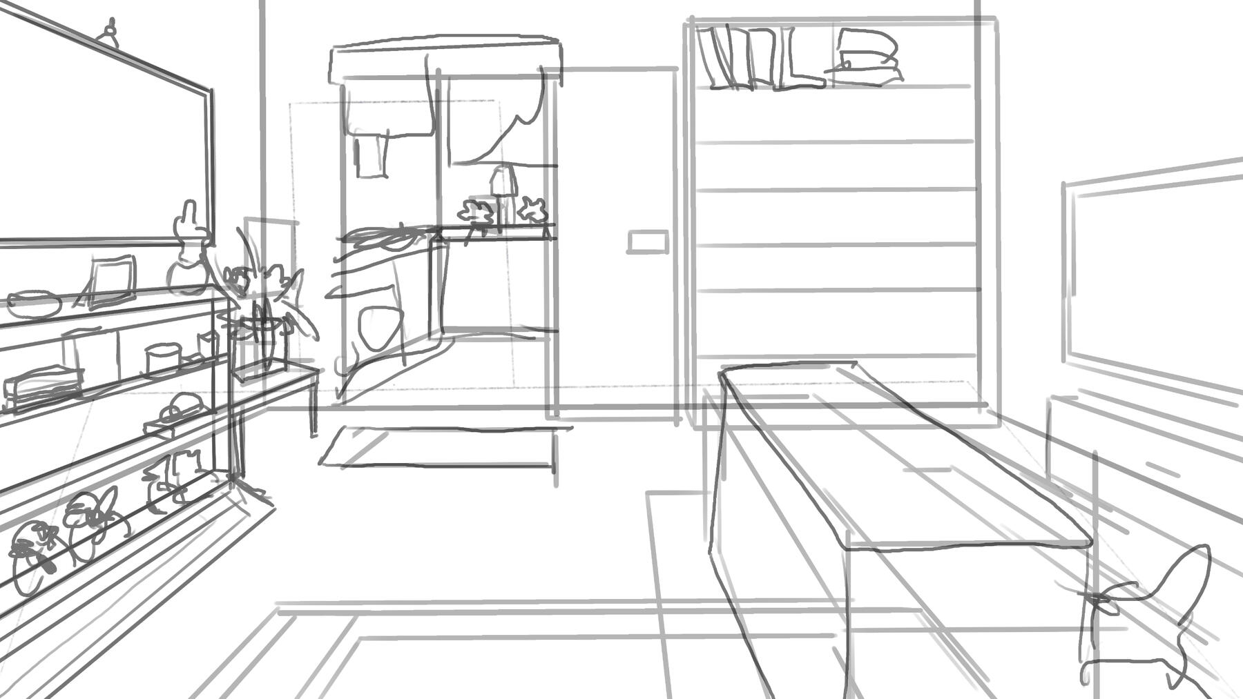Living Room Sketch
