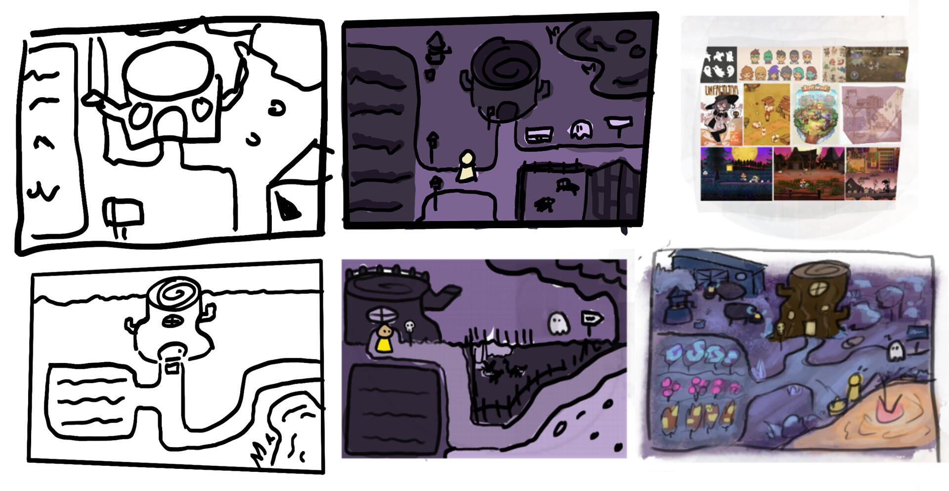 Environment Thumbnails + Moodboard