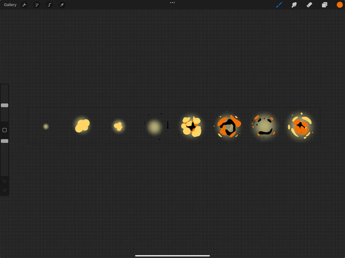 Explosion Animation Sprite Sheet